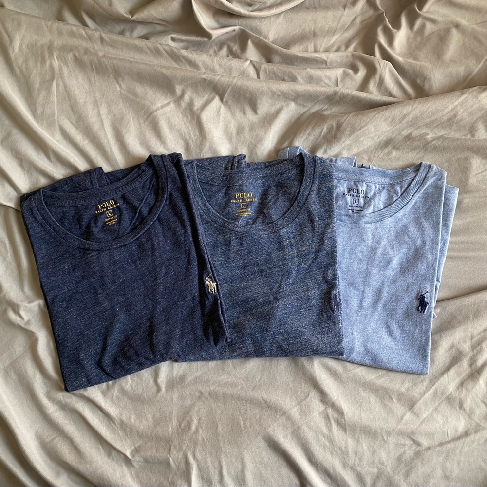 Blue Polo t-shirt bundle 3 pack